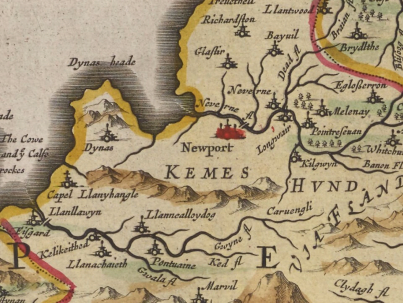 Newport Town Ancient Map